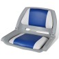 vidaXL Asiento de barco respaldo plegable cojín azul blanco 41x51x48cm vidaXL Asiento de barco respaldo plegable cojín azul blanco 41x51x48cm