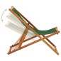 vidaXL Silla de playa plegable madera de eucalipto y tela verde vidaXL Silla de playa plegable madera de eucalipto y tela verde