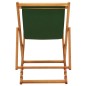 vidaXL Silla de playa plegable madera de eucalipto y tela verde vidaXL Silla de playa plegable madera de eucalipto y tela verde