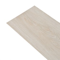 vidaXL Lamas para suelo de PVC autoadhesivas 5,02m² 2mm roble blanco