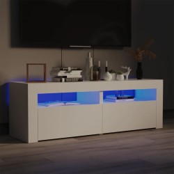 vidaXL Mueble para TV con luces LED blanco 120x35x40 cm