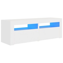 vidaXL Mueble para TV con luces LED blanco 120x35x40 cm