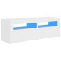 vidaXL Mueble para TV con luces LED blanco 120x35x40 cm