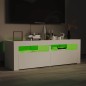 vidaXL Mueble para TV con luces LED blanco 120x35x40 cm