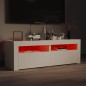 vidaXL Mueble para TV con luces LED blanco 120x35x40 cm