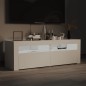 vidaXL Mueble para TV con luces LED blanco 120x35x40 cm