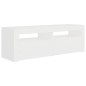vidaXL Mueble para TV con luces LED blanco 120x35x40 cm
