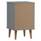 vidaXL Mesita de noche MOLDE madera maciza de pino gris 40x35x65 cm vidaXL Mesita de noche MOLDE madera maciza de pino gris 40x35x65 cm