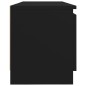 vidaXL Mueble para TV con luces LED negro 120x30x35,5 cm