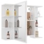 vidaXL Armario de espejo de baño madera contrachapada 80x20,5x64 cm vidaXL Armario de espejo de baño madera contrachapada 80x20,5x64 cm
