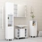 vidaXL Armario de espejo de baño madera contrachapada 80x20,5x64 cm vidaXL Armario de espejo de baño madera contrachapada 80x20,5x64 cm