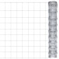 vidaXL Valla de jardín de acero galvanizado plateado 50x1 m