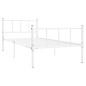 vidaXL Estructura de cama de metal blanco 90x200 cm vidaXL Estructura de cama de metal blanco 90x200 cm