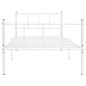 vidaXL Estructura de cama de metal blanco 90x200 cm vidaXL Estructura de cama de metal blanco 90x200 cm