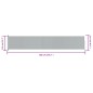 vidaXL Toldo lateral retráctil de jardín gris 117x600 cm