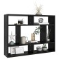 vidaXL Estantería de pared madera contrachapada negro 75x16x55 cm vidaXL Estantería de pared madera contrachapada negro 75x16x55 cm