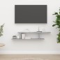 vidaXL Estante de pared de TV contrachapado gris hormigón 125x18x23 cm vidaXL Estante de pared de TV contrachapado gris hormigón 125x18x23 cm