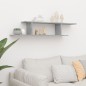 vidaXL Estante de pared de TV contrachapado gris hormigón 125x18x23 cm vidaXL Estante de pared de TV contrachapado gris hormigón 125x18x23 cm