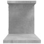 vidaXL Estante de pared de TV contrachapado gris hormigón 125x18x23 cm vidaXL Estante de pared de TV contrachapado gris hormigón 125x18x23 cm