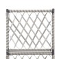 vidaXL Enrejado y arriate 1 maceta ratán sintético gris 30x30x107 cm vidaXL Enrejado y arriate 1 maceta ratán sintético gris 30x30x107 cm