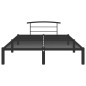 vidaXL Estructura de cama de metal negro 160x200 cm vidaXL Estructura de cama de metal negro 160x200 cm