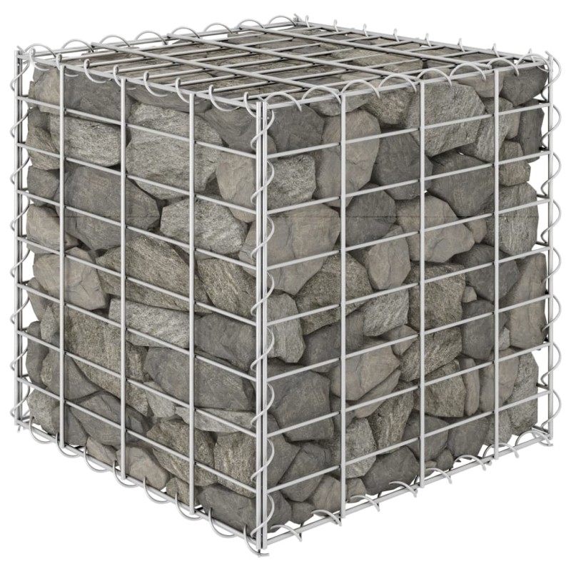 vidaXL Arriate de gaviones cúbico alambre de acero 40x40x40 cm vidaXL Arriate de gaviones cúbico alambre de acero 40x40x40 cm