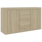vidaXL Aparador madera contrachapada color roble Sonoma 120x36x69 cm vidaXL Aparador madera contrachapada color roble Sonoma 120x36x69 cm