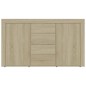 vidaXL Aparador madera contrachapada color roble Sonoma 120x36x69 cm vidaXL Aparador madera contrachapada color roble Sonoma 120x36x69 cm
