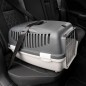 vidaXL Transportín de mascotas PP gris y negro 48x32x31 cm