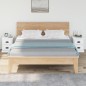 vidaXL Mesitas de noche 2 uds madera contrachapada blanco 39x39x47,5cm vidaXL Mesitas de noche 2 uds madera contrachapada blanco 39x39x47,5cm