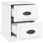 vidaXL Mesitas de noche 2 uds madera contrachapada blanco 39x39x47,5cm vidaXL Mesitas de noche 2 uds madera contrachapada blanco 39x39x47,5cm