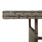 vidaXL Mesa de jardín ratán PE y acacia maciza gris 160x70x72 cm vidaXL Mesa de jardín ratán PE y acacia maciza gris 160x70x72 cm