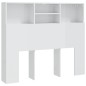 vidaXL Mueble cabecero blanco brillante 120x19x103,5 cm vidaXL Mueble cabecero blanco brillante 120x19x103,5 cm