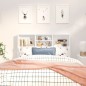 vidaXL Mueble cabecero blanco brillante 120x19x103,5 cm vidaXL Mueble cabecero blanco brillante 120x19x103,5 cm