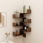 vidaXL Estanterías de esquina de pared 2uds marrón roble 40x40x50 cm vidaXL Estanterías de esquina de pared 2uds marrón roble 40x40x50 cm