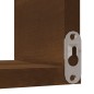 vidaXL Estanterías de esquina de pared 2uds marrón roble 40x40x50 cm vidaXL Estanterías de esquina de pared 2uds marrón roble 40x40x50 cm