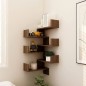vidaXL Estanterías de esquina de pared 2uds marrón roble 40x40x50 cm vidaXL Estanterías de esquina de pared 2uds marrón roble 40x40x50 cm