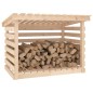 vidaXL Leñero de madera maciza de pino 108x73x79 cm vidaXL Leñero de madera maciza de pino 108x73x79 cm