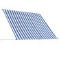 vidaXL Toldo retráctil 200x150 cm azul y blanco vidaXL Toldo retráctil 200x150 cm azul y blanco