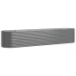 vidaXL Jardinera arriate acero recubrimiento polvo gris 368x80x68 cm vidaXL Jardinera arriate acero recubrimiento polvo gris 368x80x68 cm