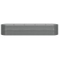 vidaXL Jardinera arriate acero recubrimiento polvo gris 368x80x68 cm vidaXL Jardinera arriate acero recubrimiento polvo gris 368x80x68 cm