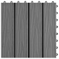 vidaXL Baldosas porche relieve profundo WPC 30x30 cm 1 m² gris 11 uds vidaXL Baldosas porche relieve profundo WPC 30x30 cm 1 m² gris 11 uds