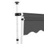 vidaXL Toldo retráctil de operación manual antracita 250 cm vidaXL Toldo retráctil de operación manual antracita 250 cm