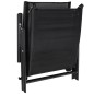 vidaXL Tumbona plegable de aluminio negra vidaXL Tumbona plegable de aluminio negra