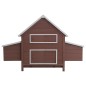 vidaXL Gallinero de madera marrón 157x97x110 cm