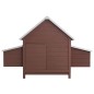 vidaXL Gallinero de madera marrón 157x97x110 cm