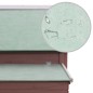 vidaXL Gallinero de madera marrón 157x97x110 cm