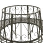 vidaXL Banco para árbol de jardín acero 160 cm vidaXL Banco para árbol de jardín acero 160 cm