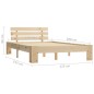 vidaXL Estructura de cama de madera maciza de pino 120x200 cm vidaXL Estructura de cama de madera maciza de pino 120x200 cm