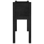 vidaXL Jardineras 2 uds madera maciza de pino negro 70x31x70 cm vidaXL Jardineras 2 uds madera maciza de pino negro 70x31x70 cm